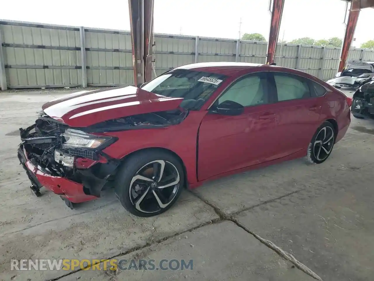 1 Photograph of a damaged car 1HGCV1F39MA026328 HONDA ACCORD 2021