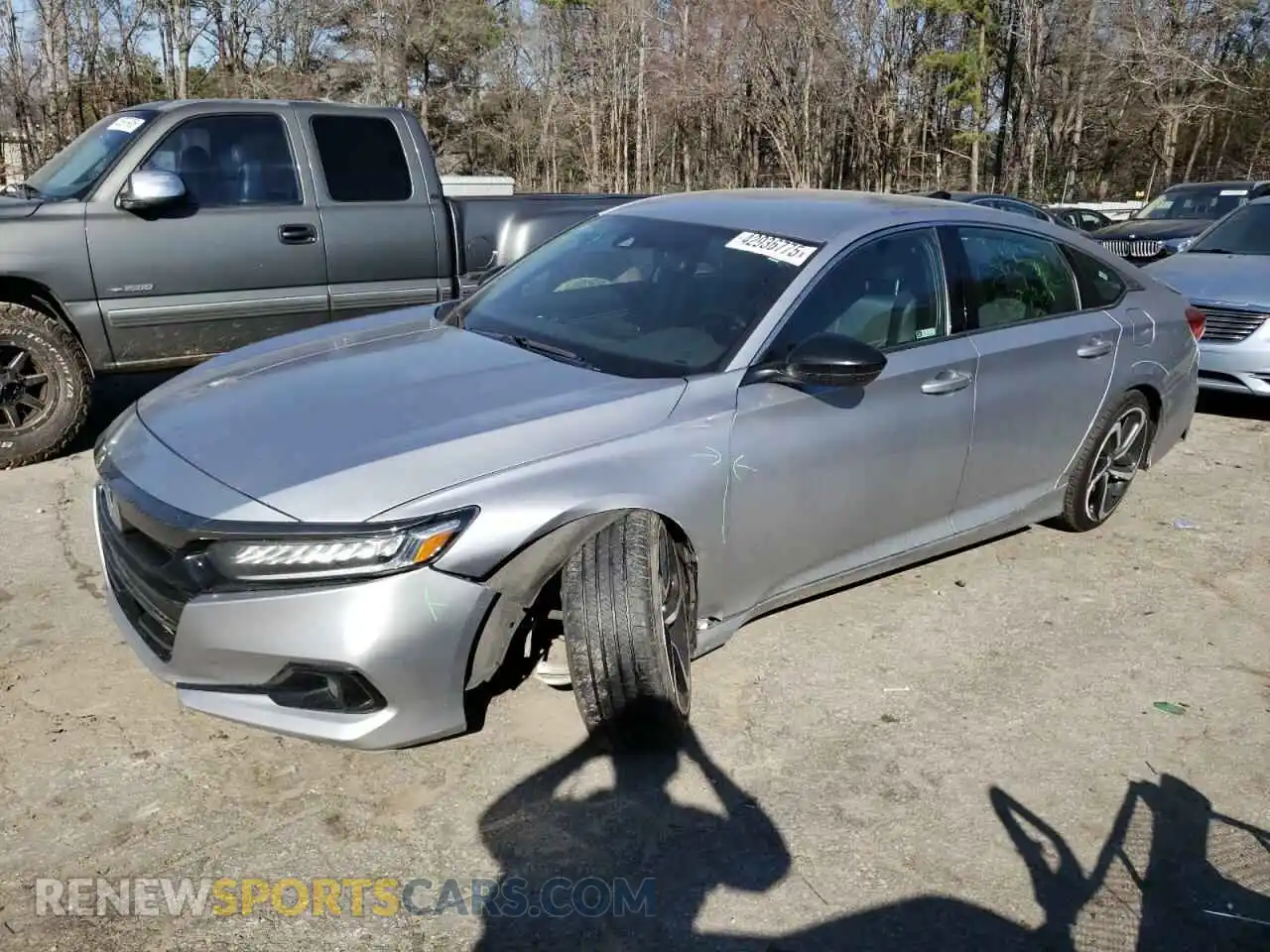 1 Photograph of a damaged car 1HGCV1F39MA072323 HONDA ACCORD 2021