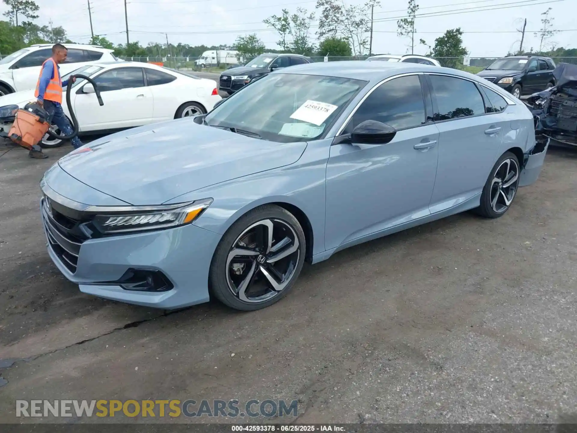 2 Photograph of a damaged car 1HGCV1F39MA100119 HONDA ACCORD 2021