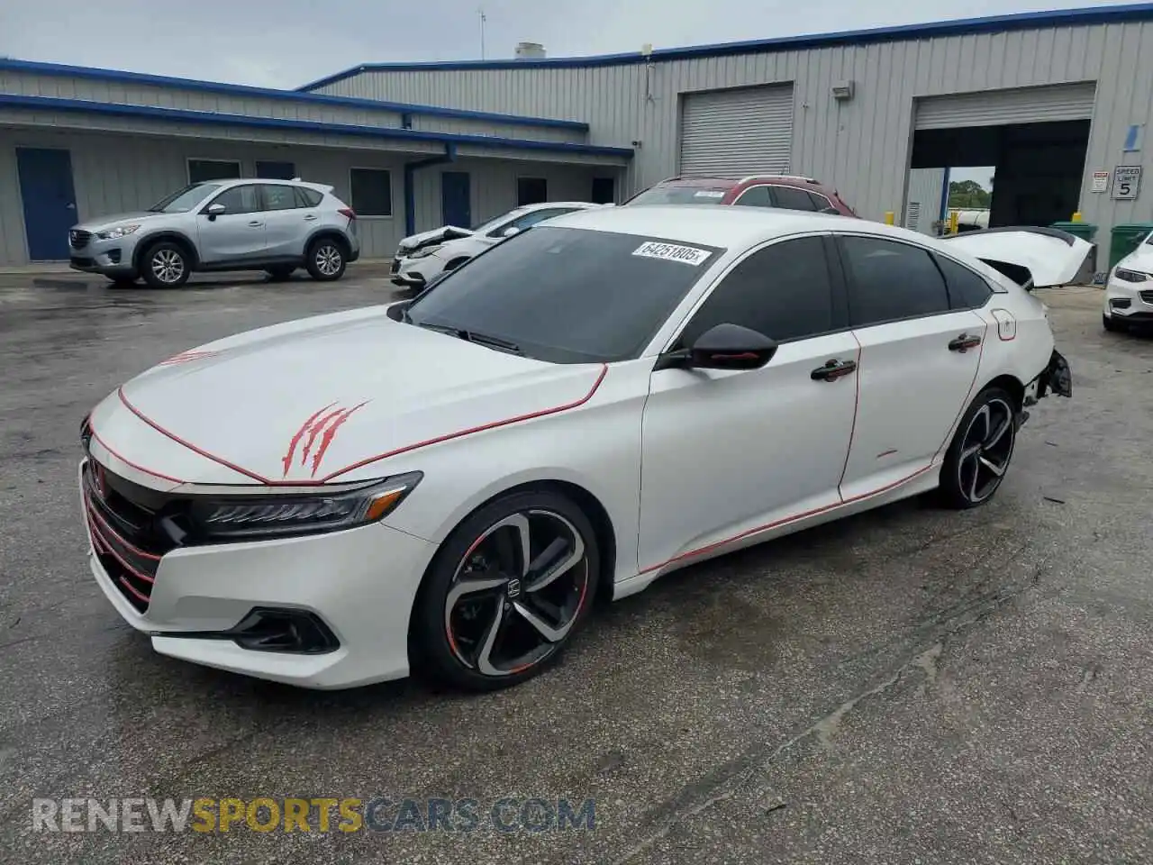 1 Photograph of a damaged car 1HGCV1F3XMA044952 HONDA ACCORD 2021