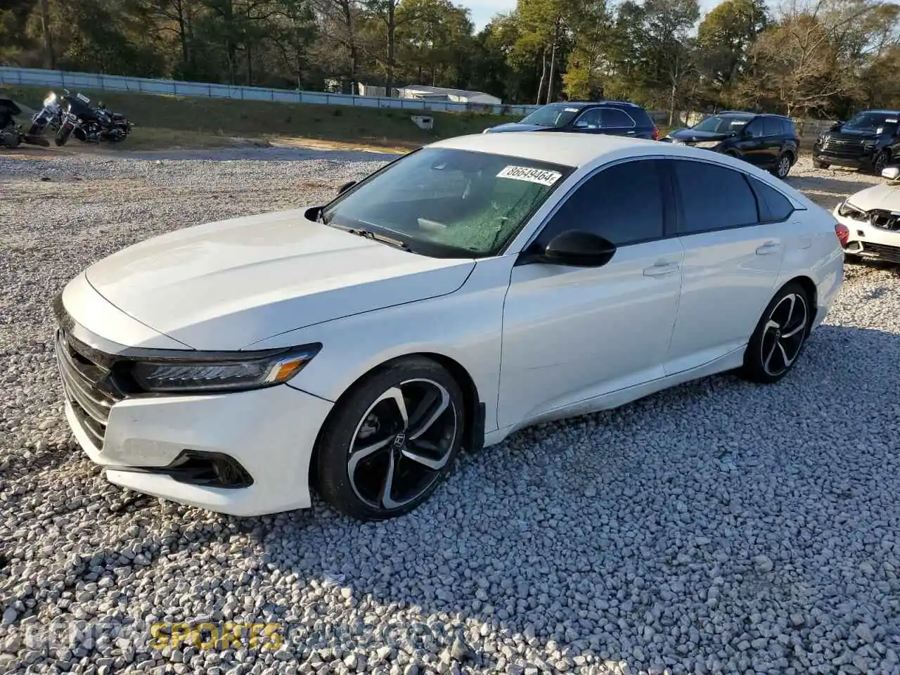 1 Photograph of a damaged car 1HGCV1F3XMA105393 HONDA ACCORD 2021