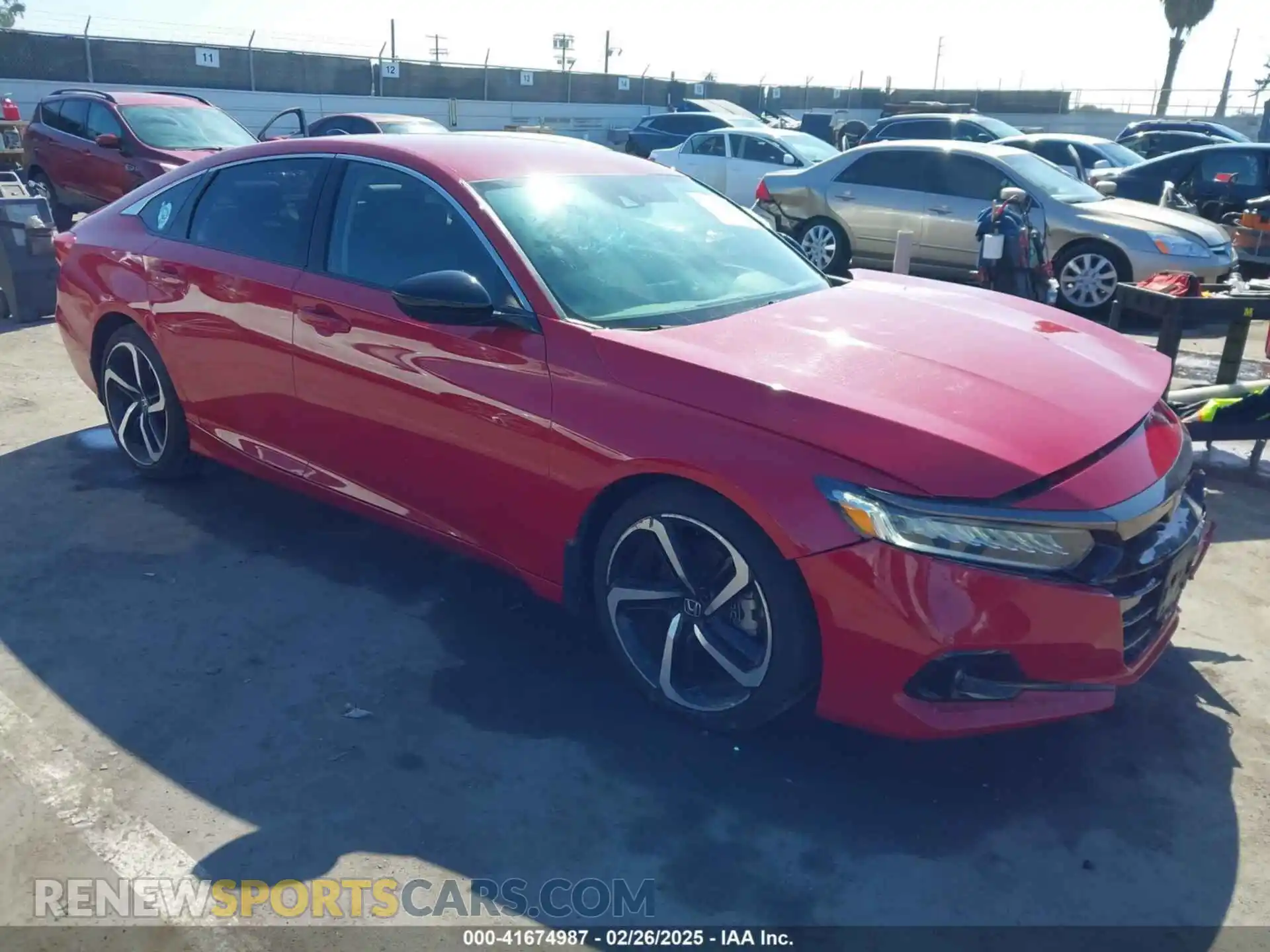 1 Photograph of a damaged car 1HGCV1F40MA032169 HONDA ACCORD 2021