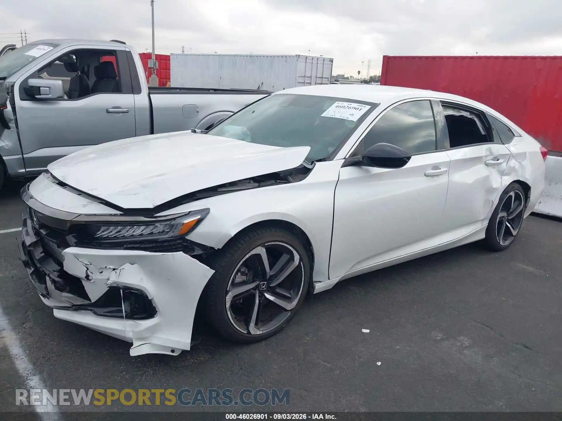 2 Photograph of a damaged car 1HGCV1F41MA121376 HONDA ACCORD 2021
