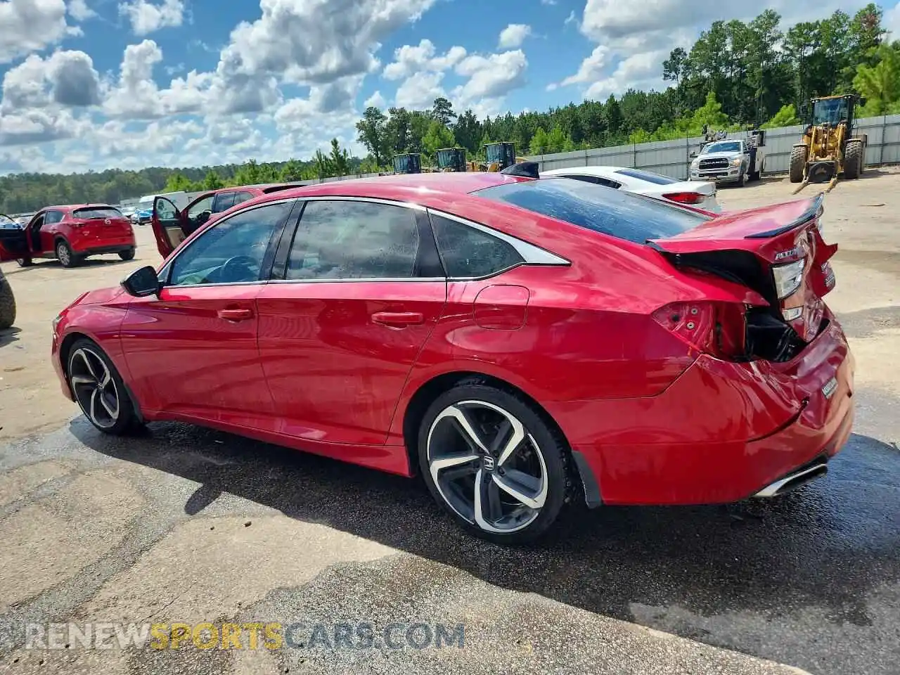 2 fotografías del automóvil dañado 1HGCV1F42MA003160 HONDA ACCORD 2021