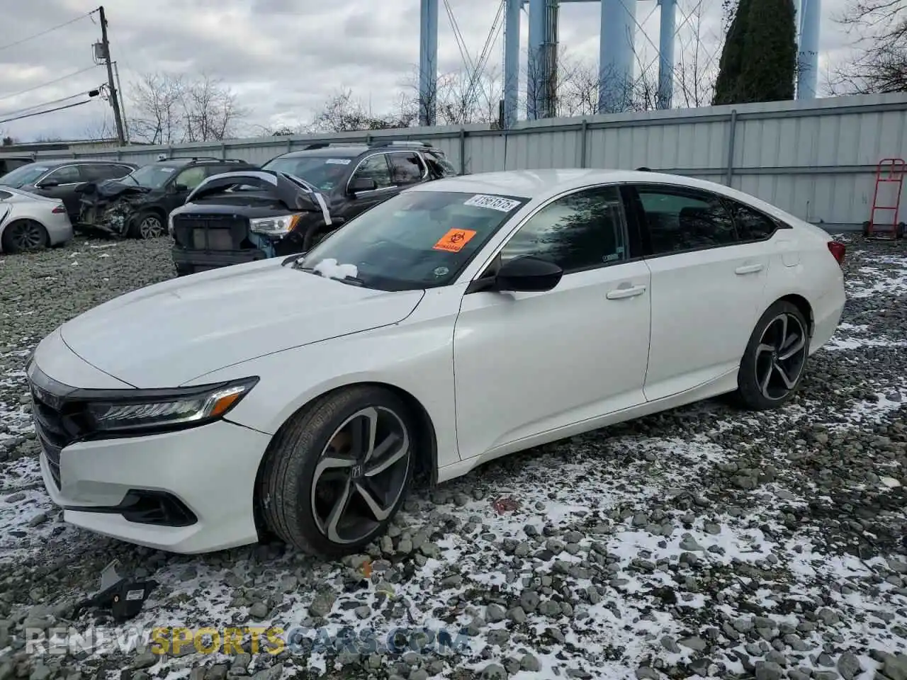 1 Photograph of a damaged car 1HGCV1F42MA055498 HONDA ACCORD 2021