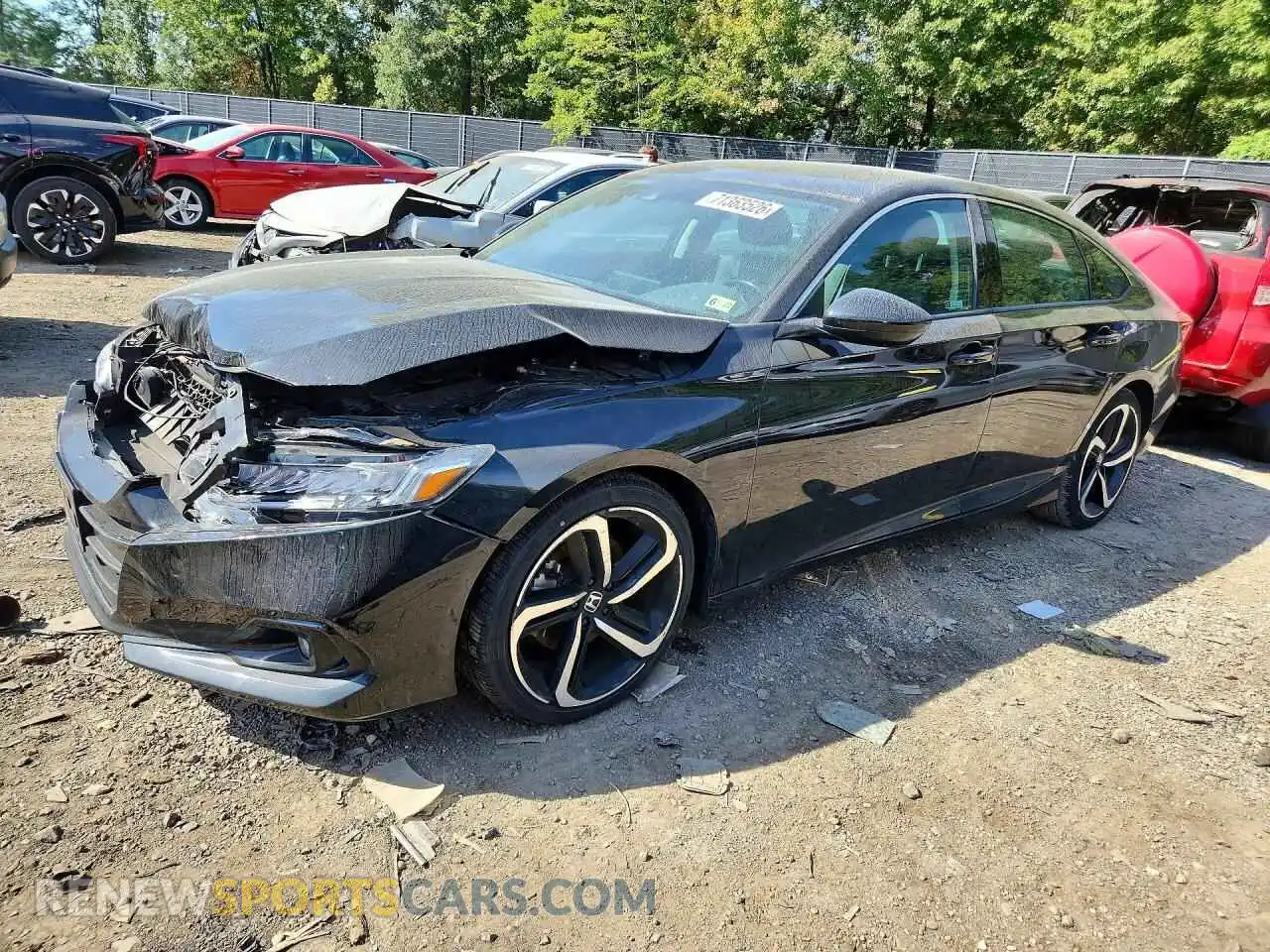1 Photograph of a damaged car 1HGCV1F42MA084032 HONDA ACCORD 2021