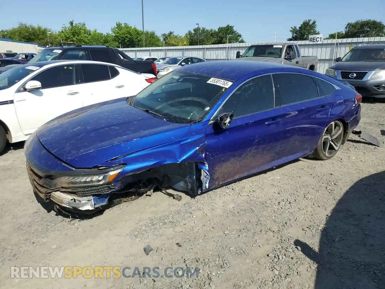 1 Photograph of a damaged car 1HGCV1F43MA004608 HONDA ACCORD 2021