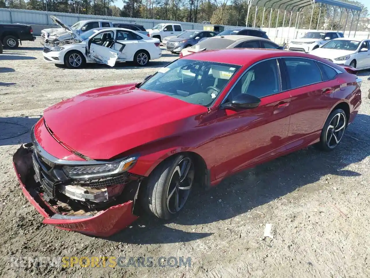 1 Photograph of a damaged car 1HGCV1F43MA061214 HONDA ACCORD 2021