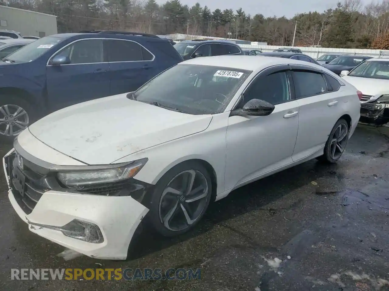 1 Photograph of a damaged car 1HGCV1F44MA019733 HONDA ACCORD 2021