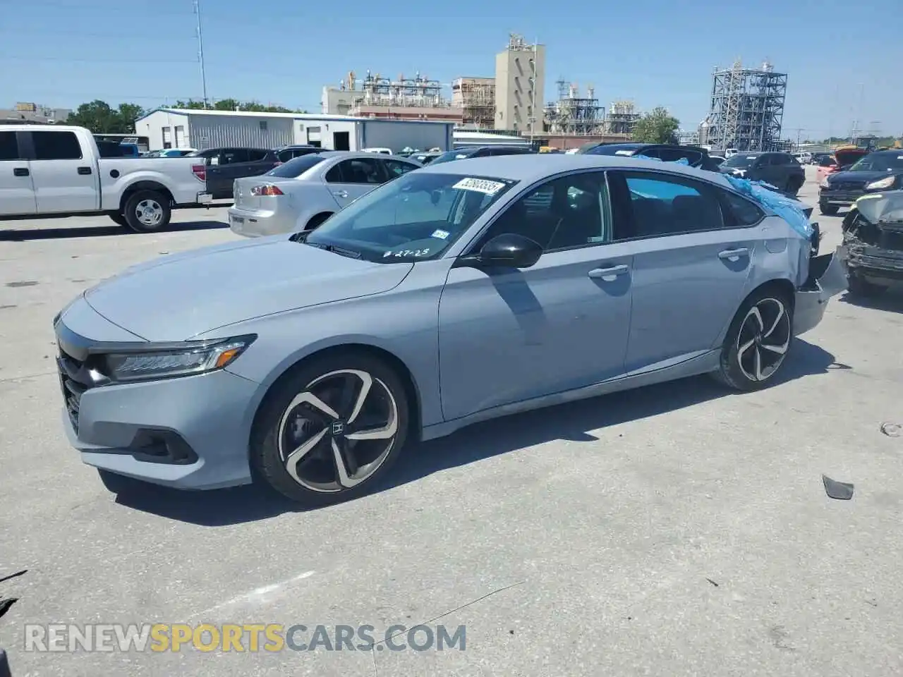 1 Photograph of a damaged car 1HGCV1F44MA077597 HONDA ACCORD 2021