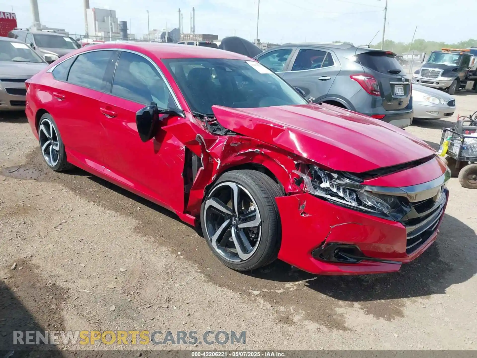 1 Photograph of a damaged car 1HGCV1F44MA078619 HONDA ACCORD 2021