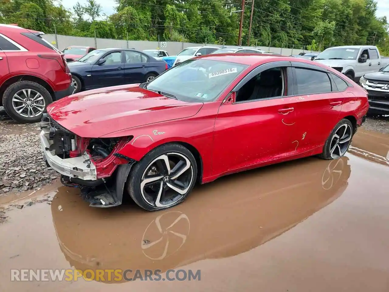1 Photograph of a damaged car 1HGCV1F45MA049016 HONDA ACCORD 2021