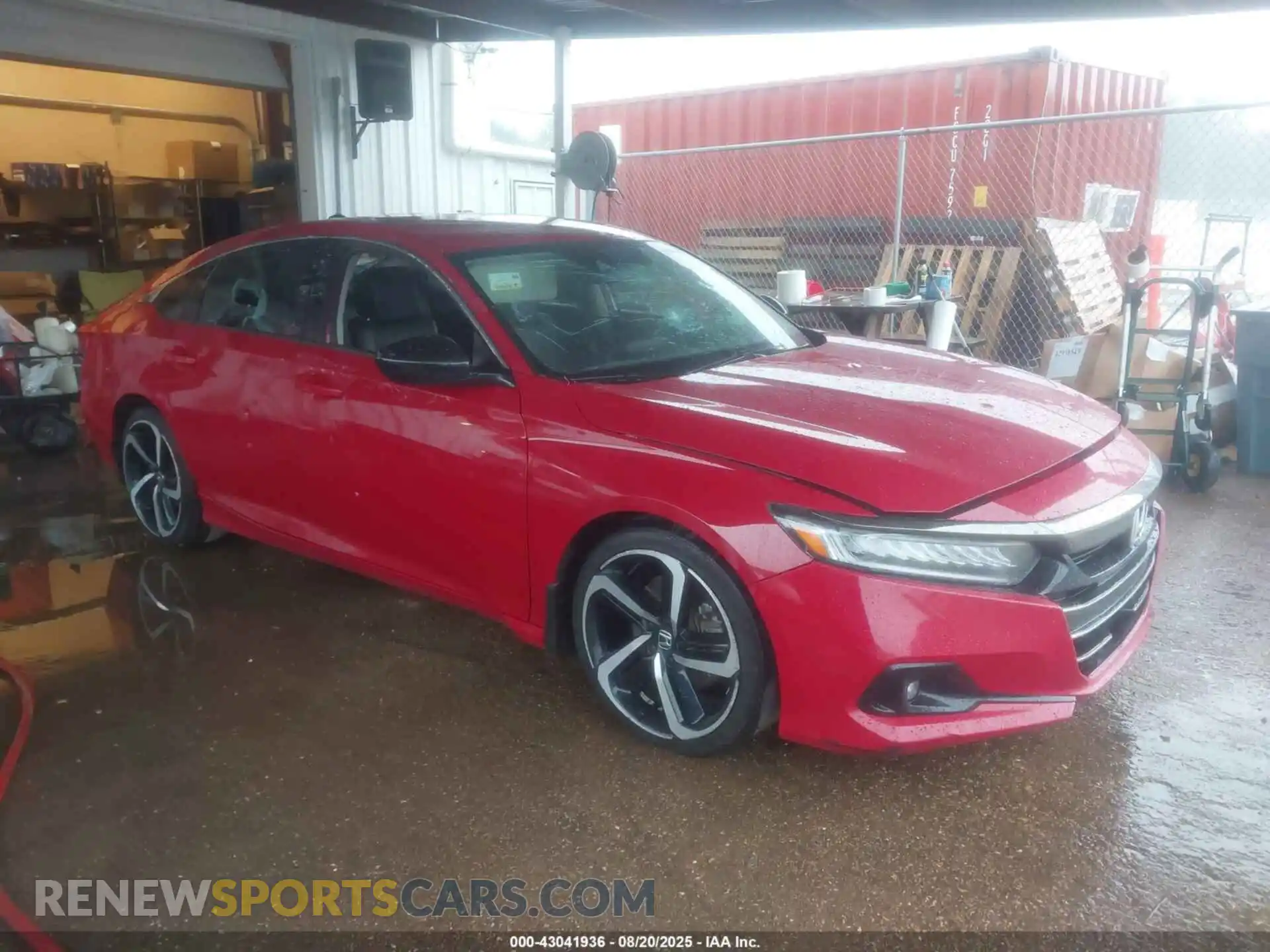 1 Photograph of a damaged car 1HGCV1F45MA078676 HONDA ACCORD 2021