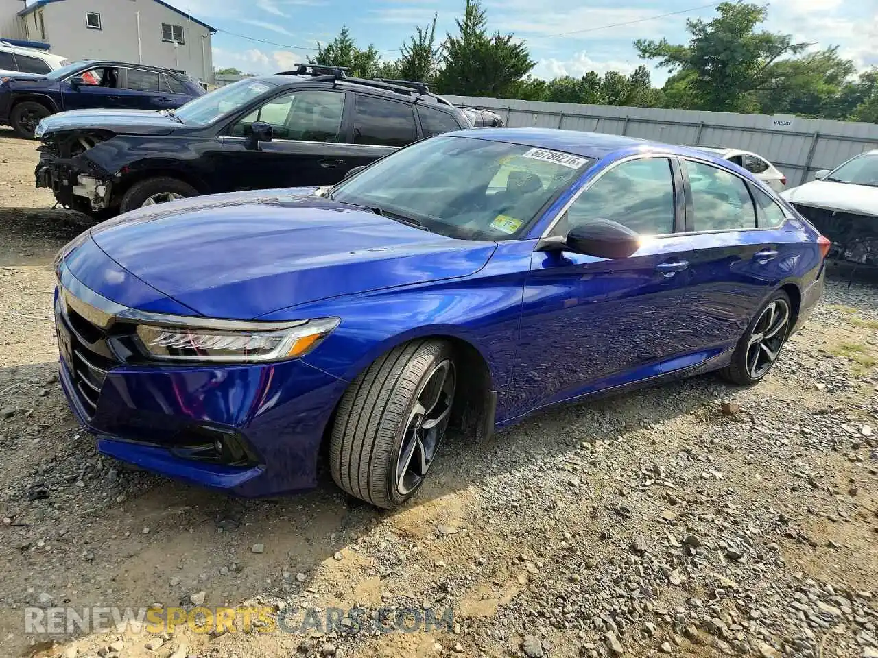 1 Photograph of a damaged car 1HGCV1F45MA091265 HONDA ACCORD 2021