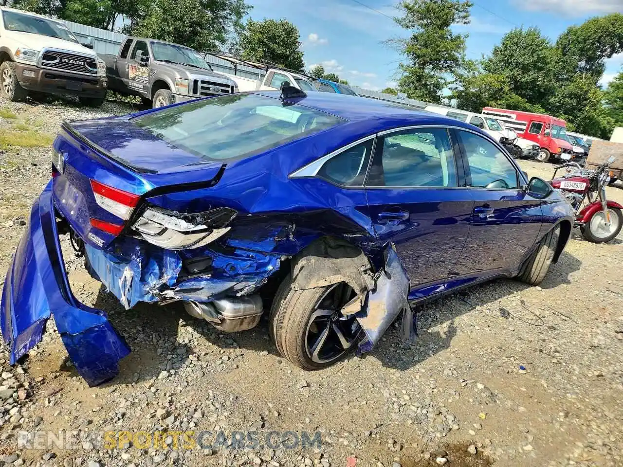 3 Photograph of a damaged car 1HGCV1F45MA091265 HONDA ACCORD 2021