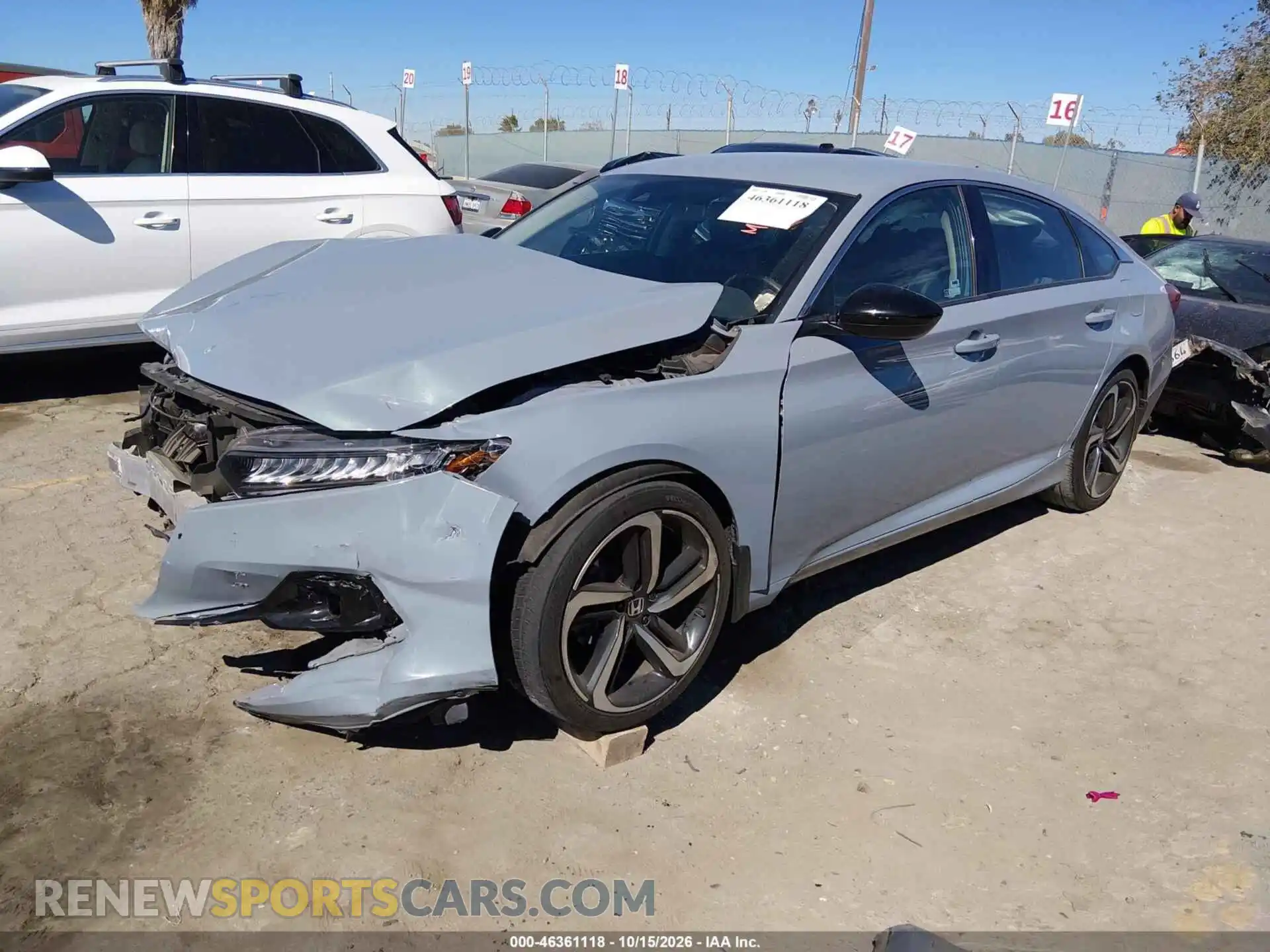 2 Фотография поврежденного автомобиля 1HGCV1F45MA116116 HONDA ACCORD 2021