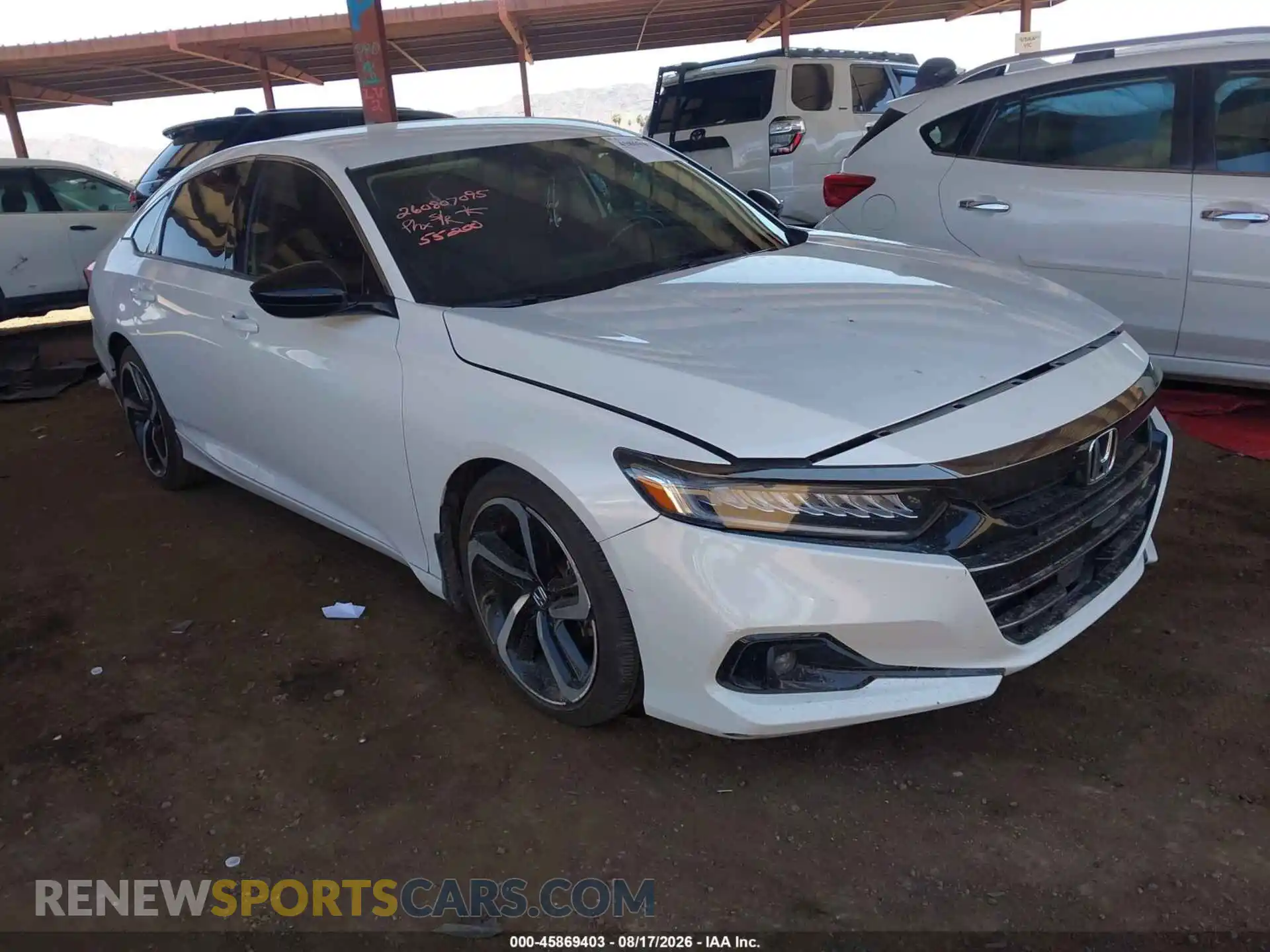 1 Photograph of a damaged car 1HGCV1F47MA000741 HONDA ACCORD 2021