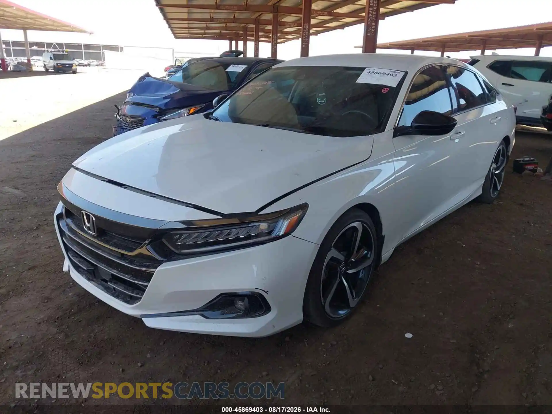 2 Photograph of a damaged car 1HGCV1F47MA000741 HONDA ACCORD 2021