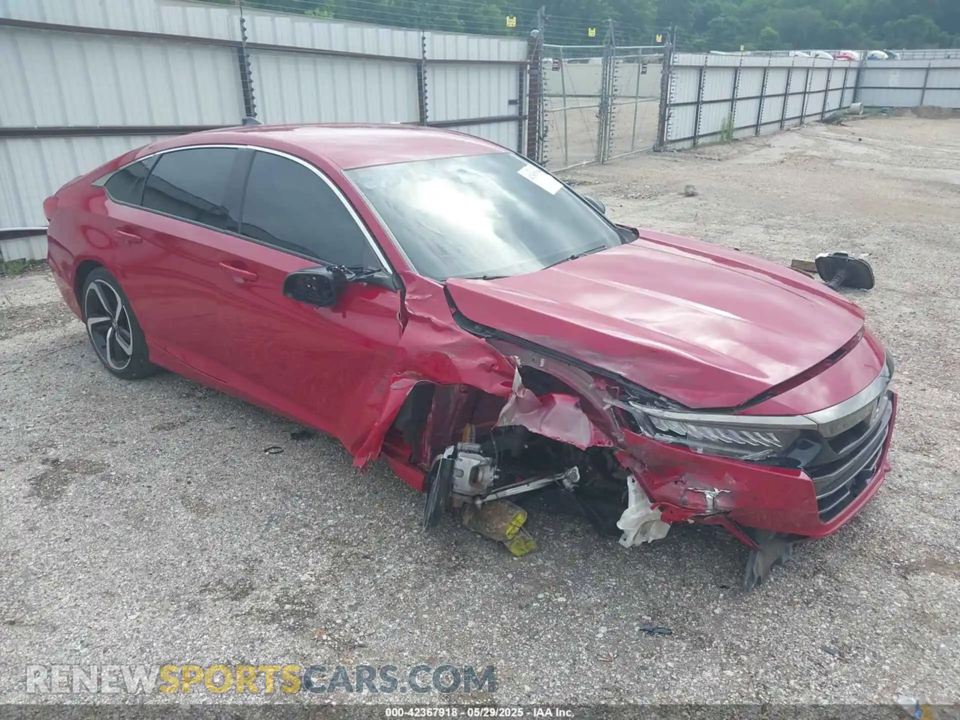 1 Photograph of a damaged car 1HGCV1F47MA048983 HONDA ACCORD 2021