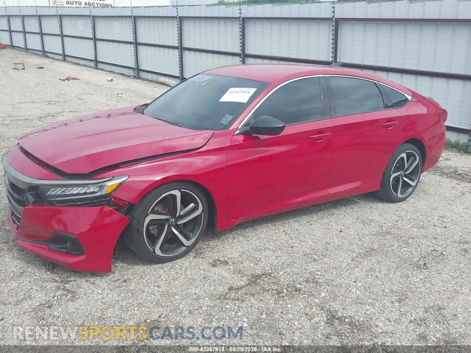 2 Photograph of a damaged car 1HGCV1F47MA048983 HONDA ACCORD 2021