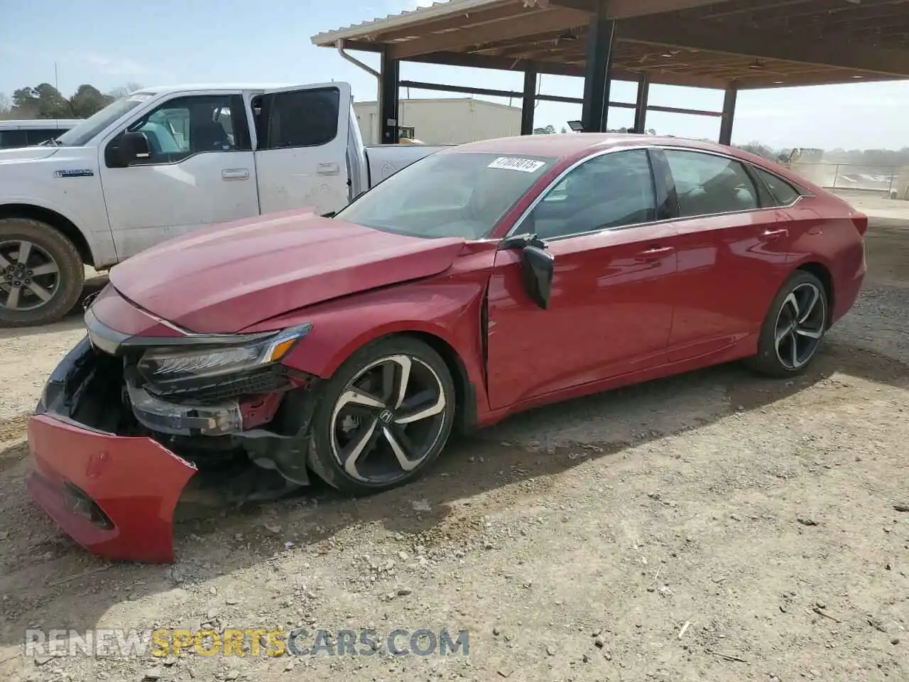 1 Photograph of a damaged car 1HGCV1F47MA122483 HONDA ACCORD 2021