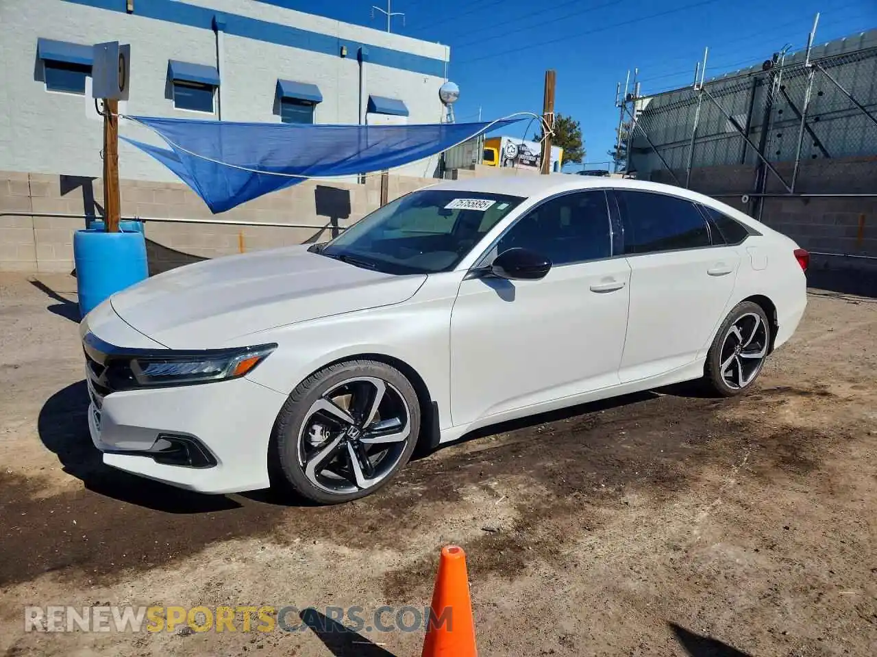1 Photograph of a damaged car 1HGCV1F48MA000912 HONDA ACCORD 2021