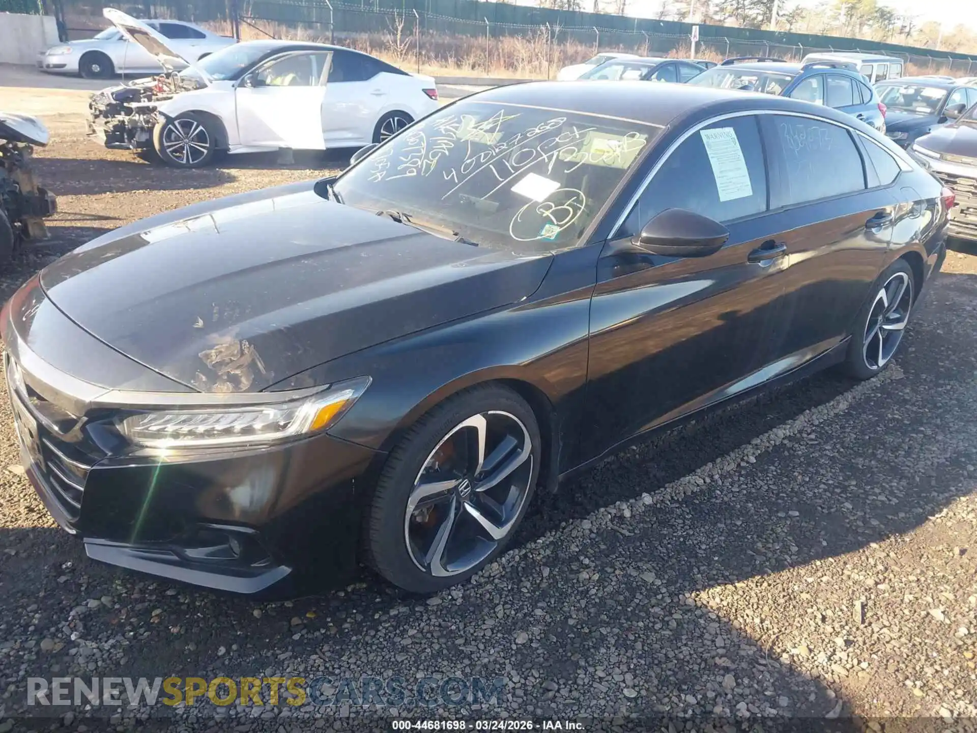 2 Photograph of a damaged car 1HGCV1F48MA002210 HONDA ACCORD 2021