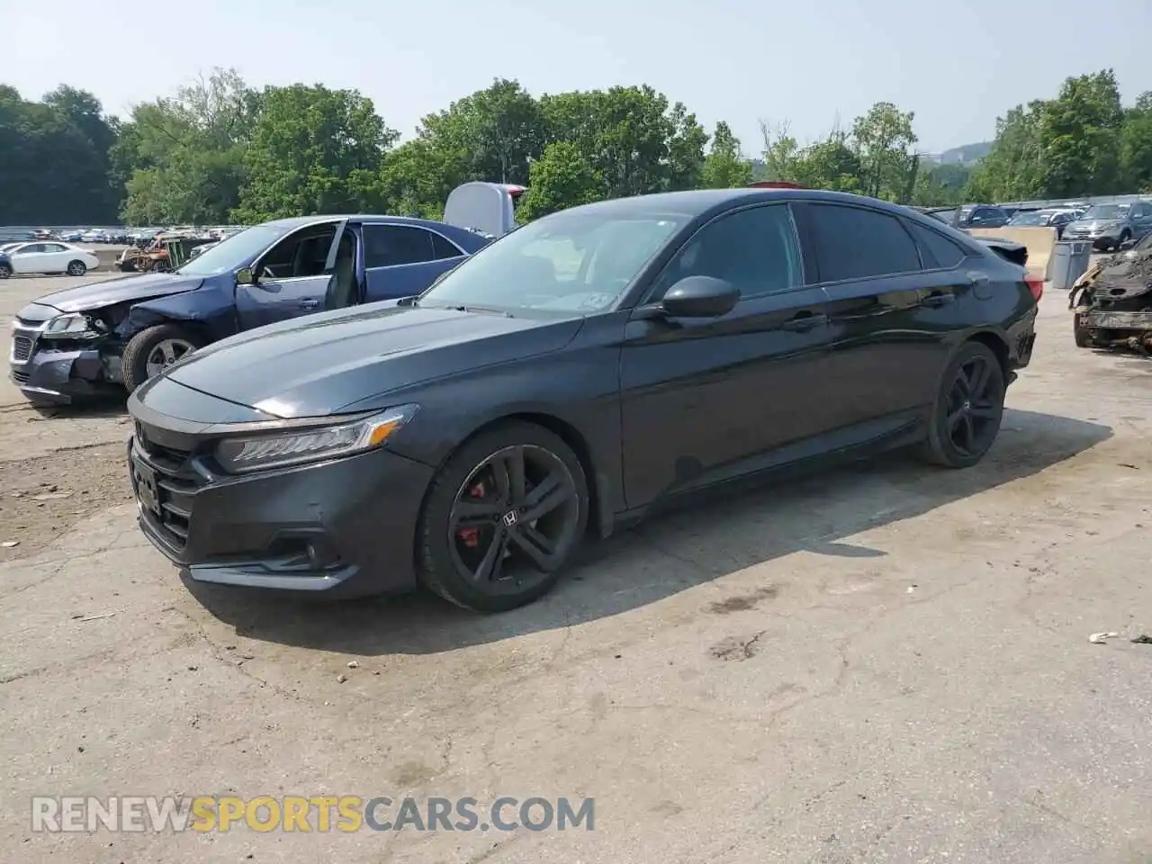 1 Photograph of a damaged car 1HGCV1F48MA021839 HONDA ACCORD 2021