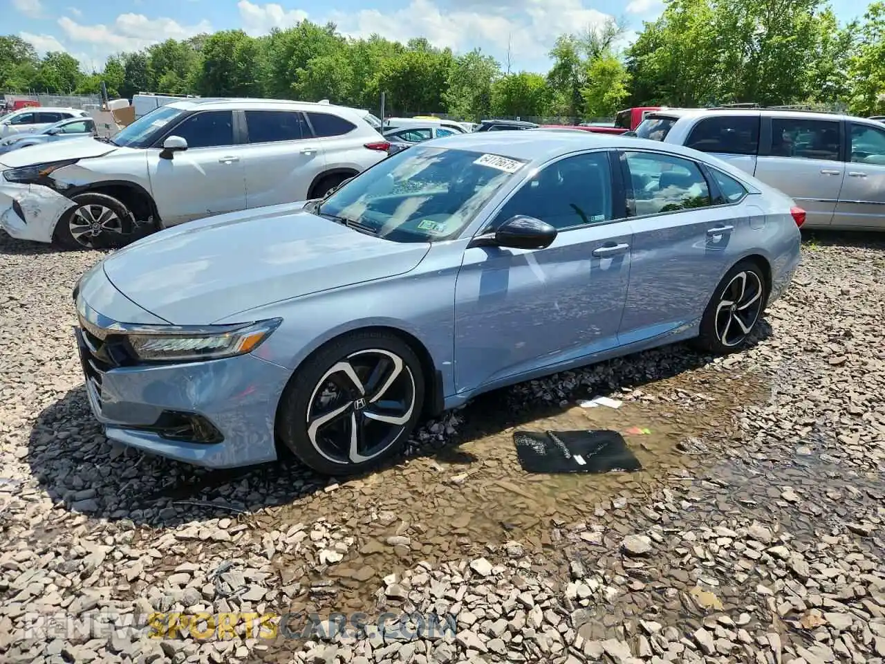 1 Photograph of a damaged car 1HGCV1F48MA039581 HONDA ACCORD 2021