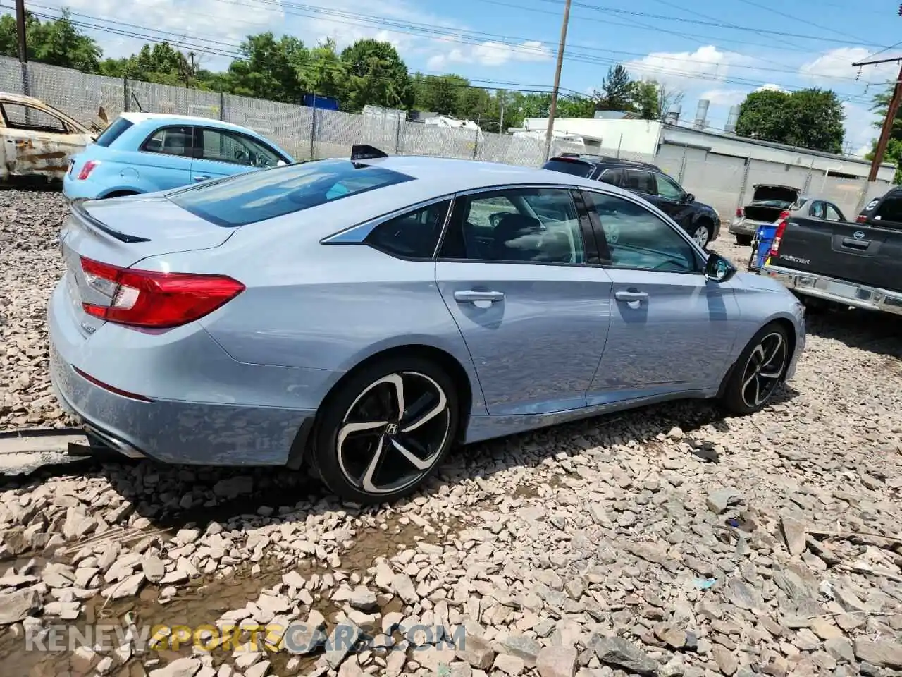 3 Photograph of a damaged car 1HGCV1F48MA039581 HONDA ACCORD 2021