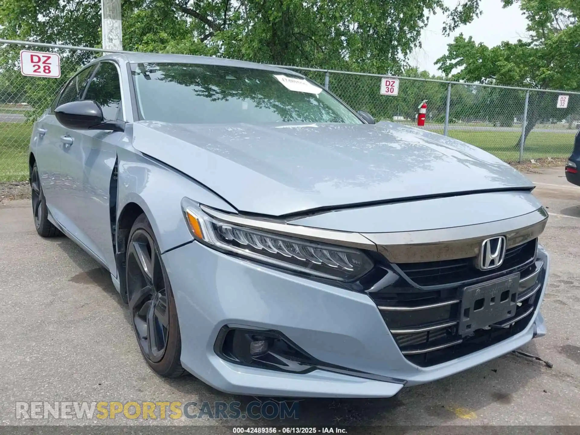 1 Photograph of a damaged car 1HGCV1F48MA124128 HONDA ACCORD 2021