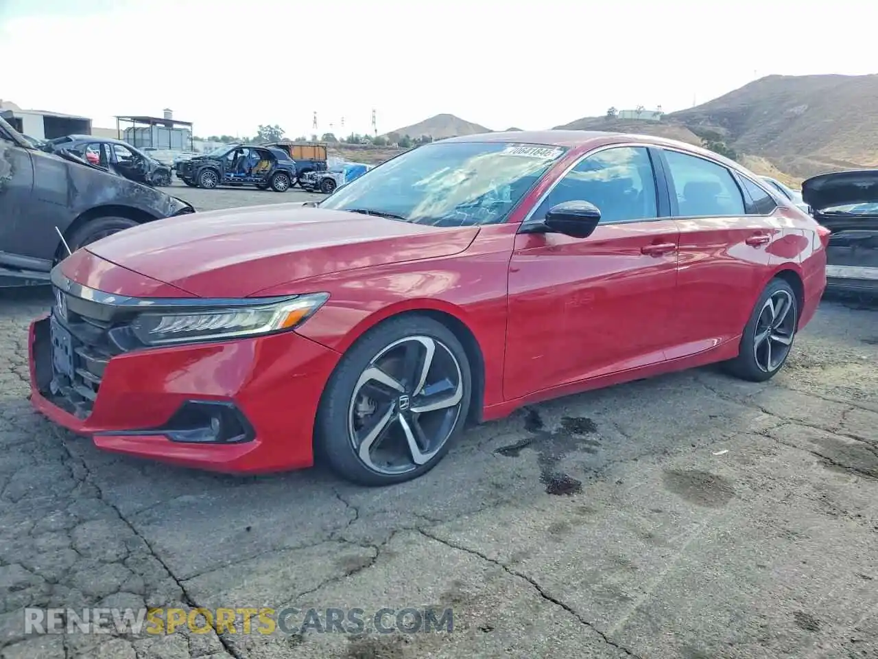 1 Photograph of a damaged car 1HGCV1F49MA011904 HONDA ACCORD 2021