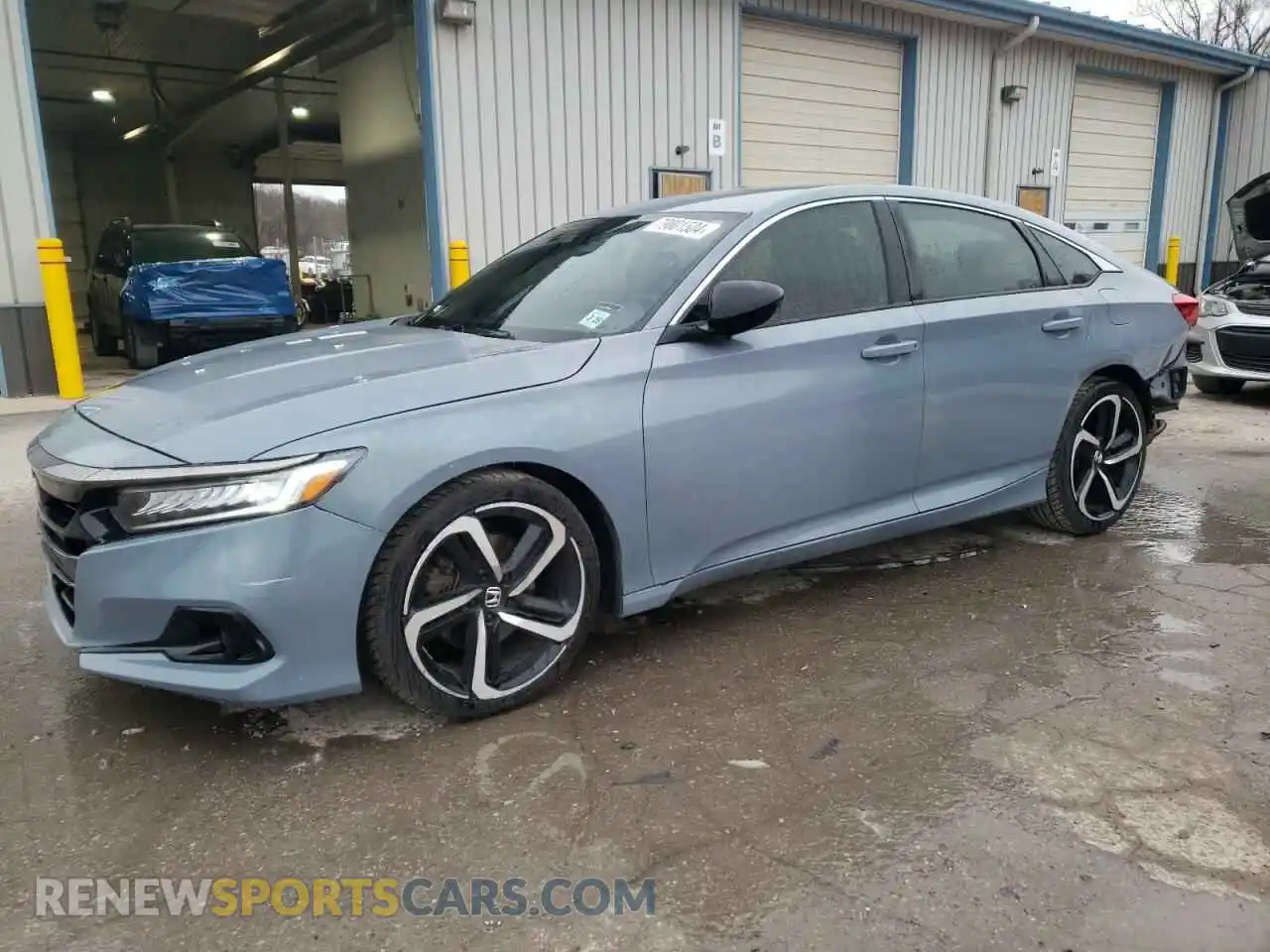 1 Photograph of a damaged car 1HGCV1F49MA038116 HONDA ACCORD 2021