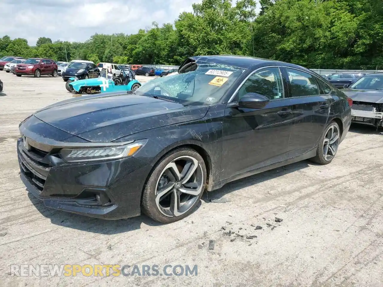 1 Photograph of a damaged car 1HGCV1F49MA042618 HONDA ACCORD 2021