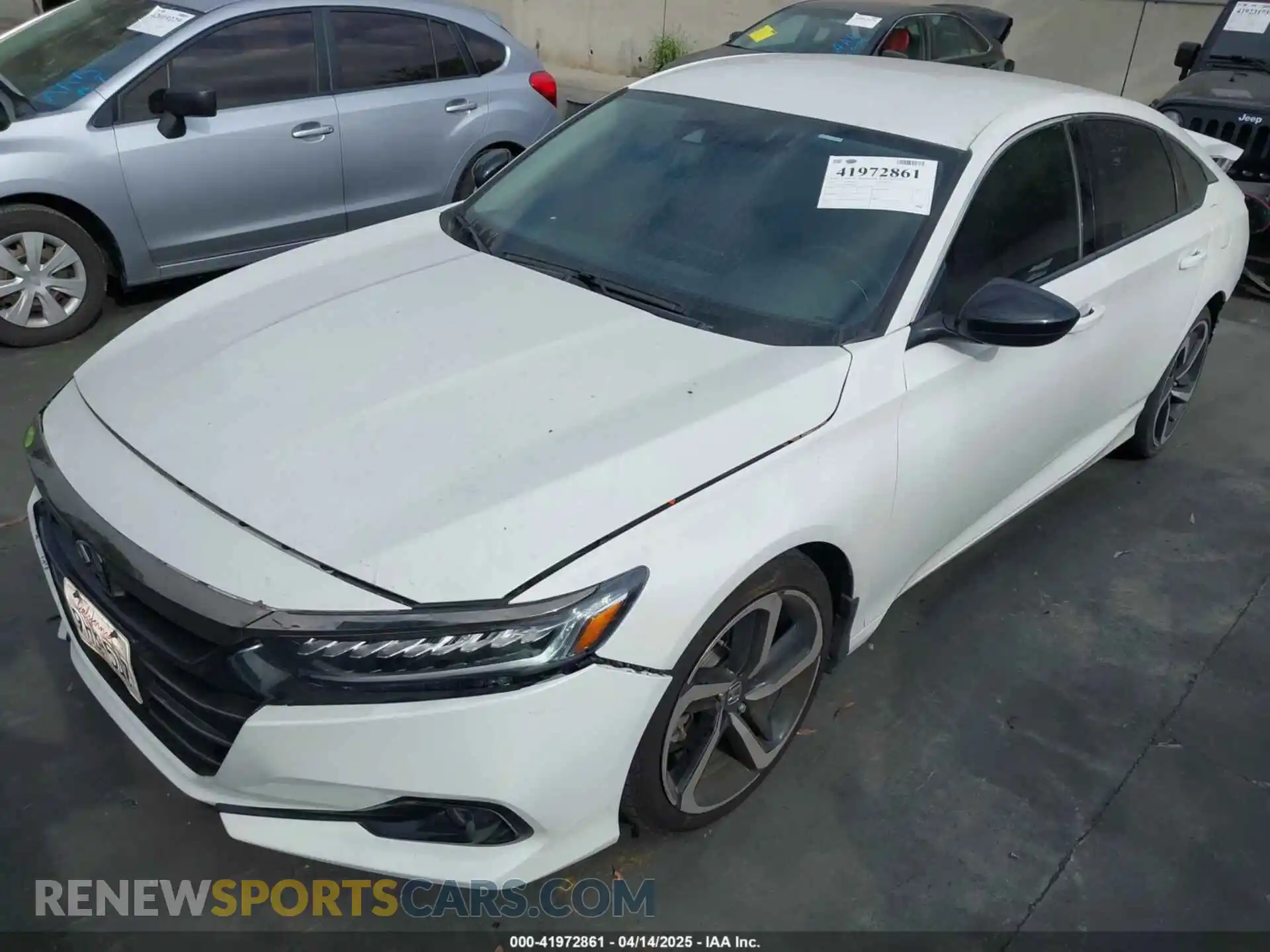 2 Photograph of a damaged car 1HGCV1F49MA055546 HONDA ACCORD 2021