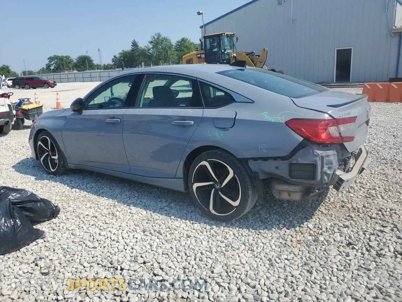 2 Photograph of a damaged car 1HGCV1F4XMA042062 HONDA ACCORD 2021