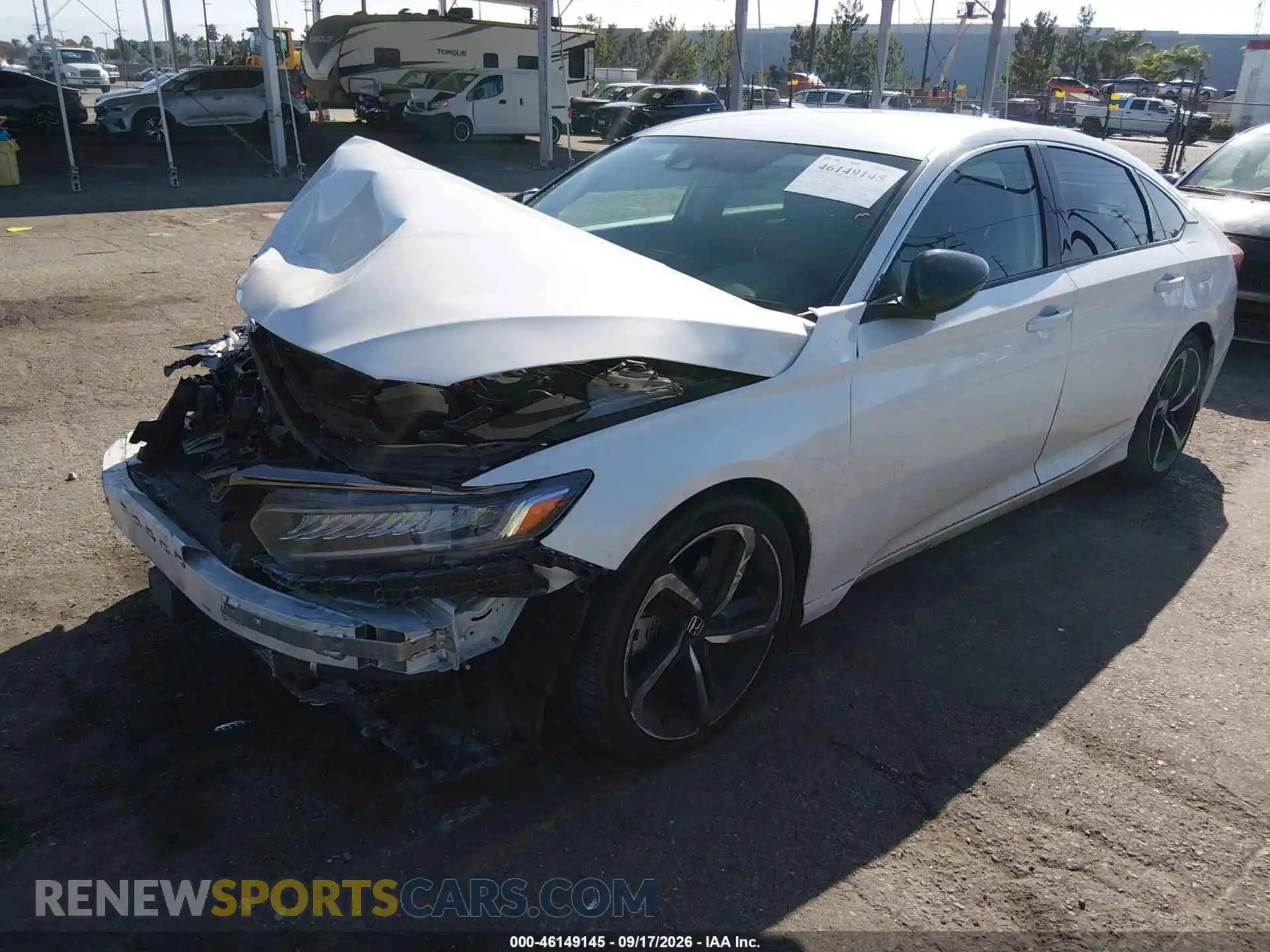 2 Photograph of a damaged car 1HGCV1F4XMA083047 HONDA ACCORD 2021