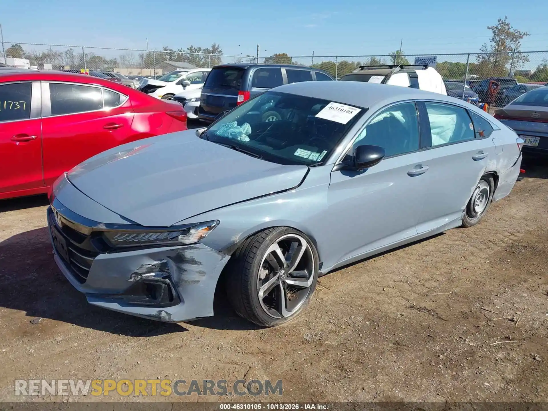 2 Photograph of a damaged car 1HGCV1F4XMA084358 HONDA ACCORD 2021