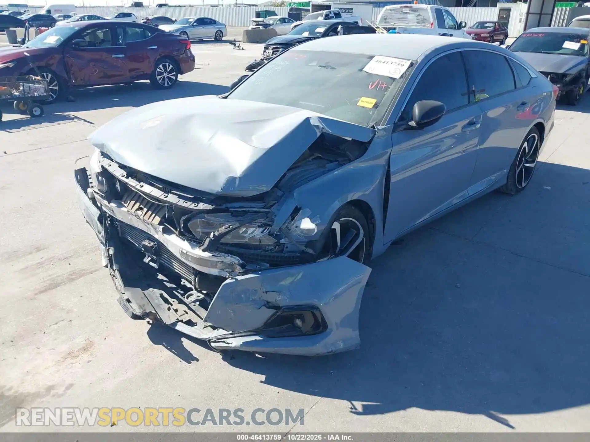 2 Photograph of a damaged car 1HGCV1F4XMA104852 HONDA ACCORD 2021