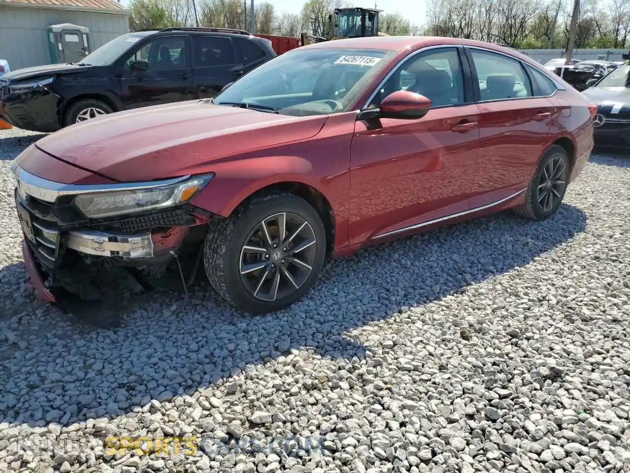 1 Photograph of a damaged car 1HGCV1F52MA076019 HONDA ACCORD 2021
