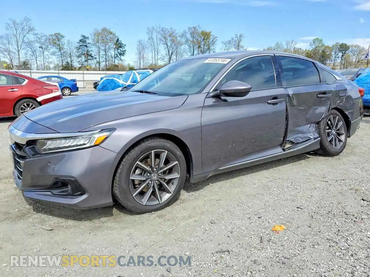 1 Photograph of a damaged car 1HGCV1F54MA012421 HONDA ACCORD 2021