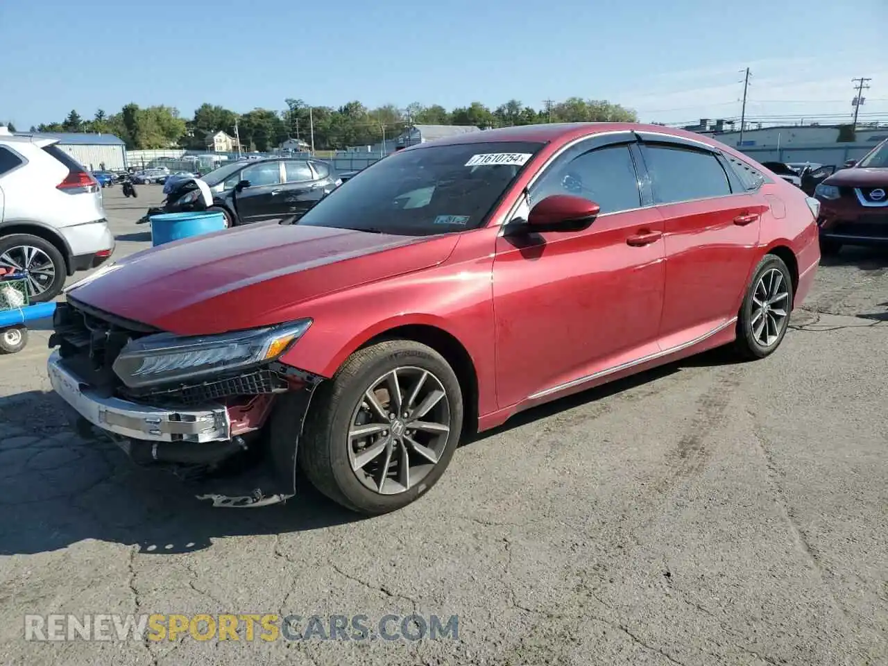 1 Photograph of a damaged car 1HGCV1F55MA015473 HONDA ACCORD 2021