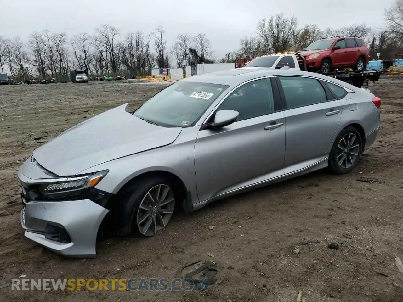 1 Photograph of a damaged car 1HGCV1F55MA093364 HONDA ACCORD 2021