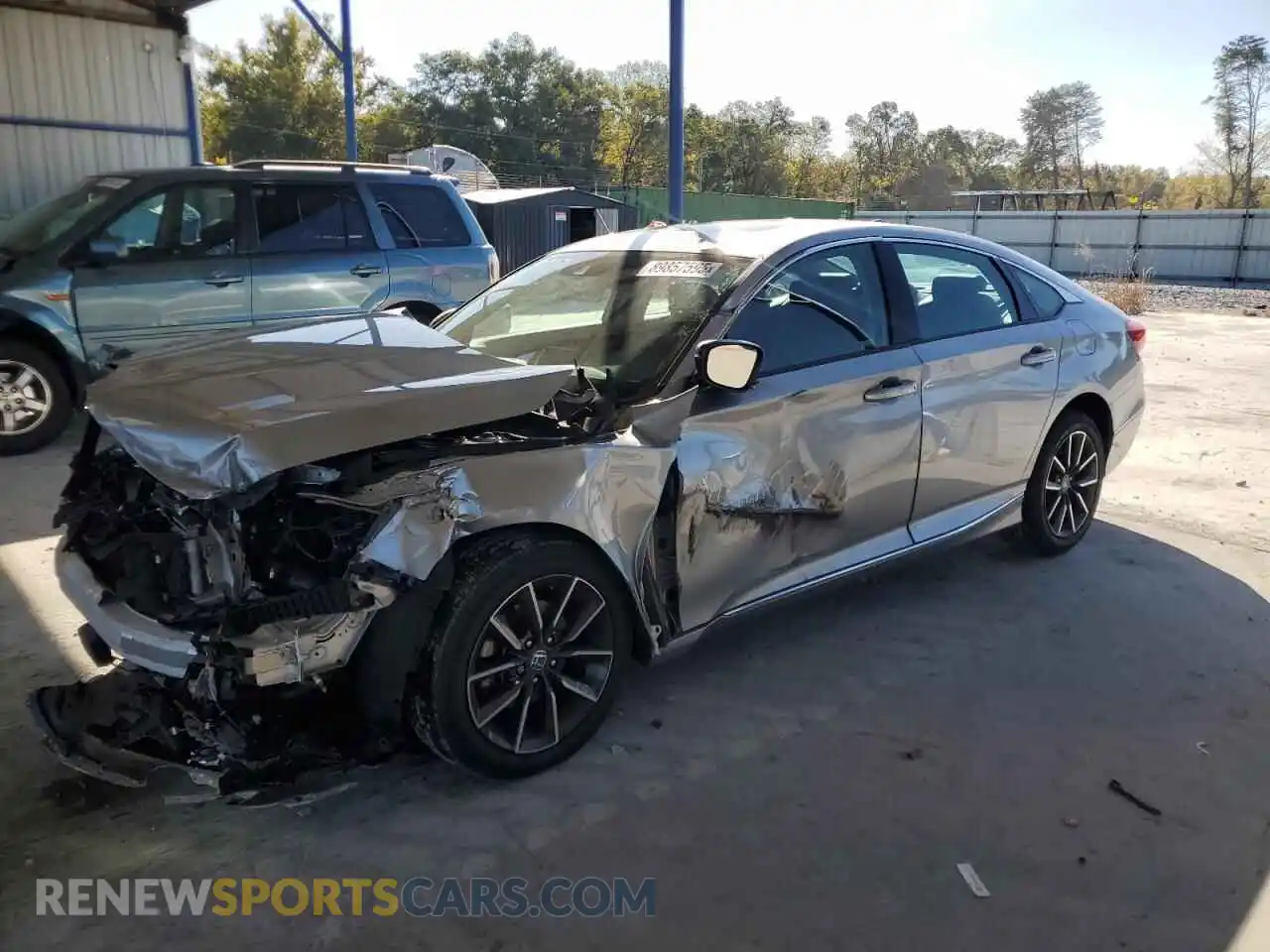 1 Photograph of a damaged car 1HGCV1F55MA110406 HONDA ACCORD 2021