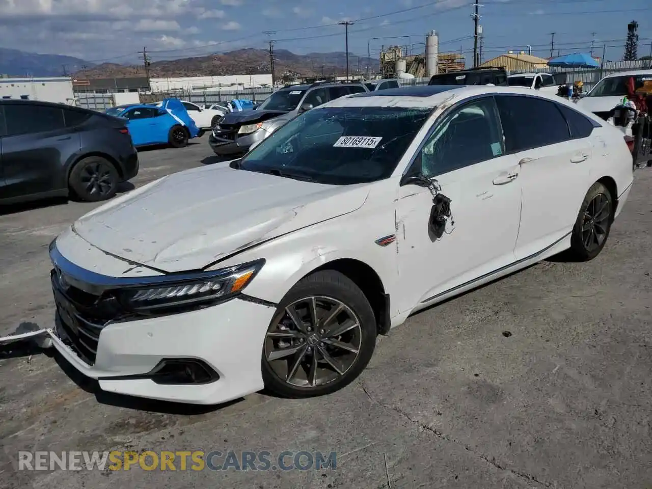 1 Photograph of a damaged car 1HGCV1F58MA020196 HONDA ACCORD 2021