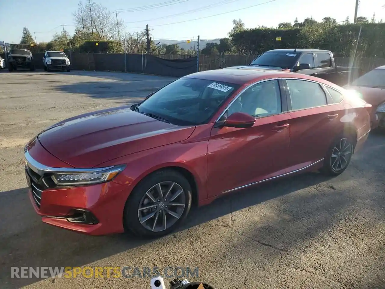 1 Photograph of a damaged car 1HGCV1F59MA085168 HONDA ACCORD 2021