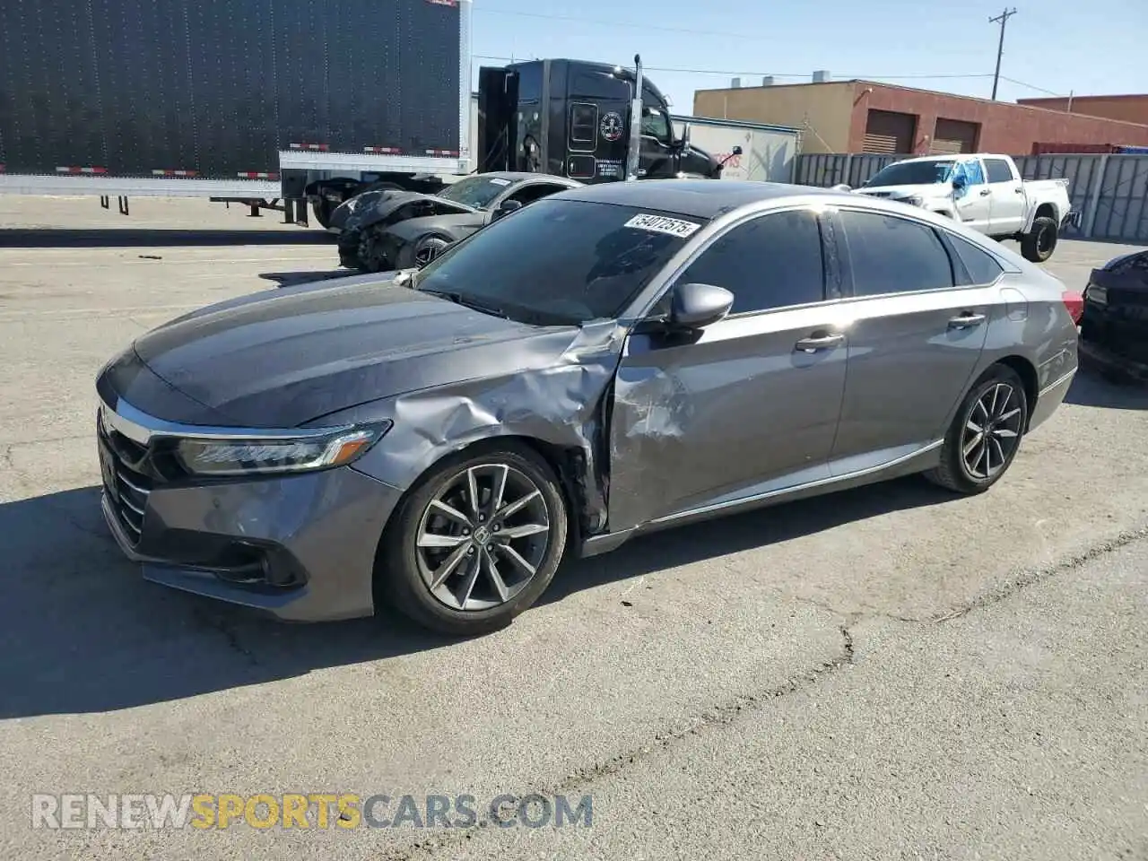 1 Photograph of a damaged car 1HGCV1F59MA110683 HONDA ACCORD 2021