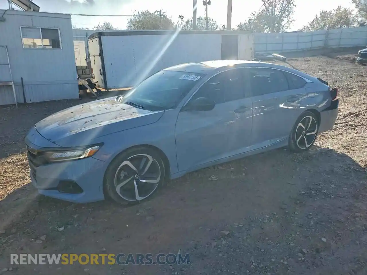 1 Photograph of a damaged car 1HGCV2F31MA019301 HONDA ACCORD 2021