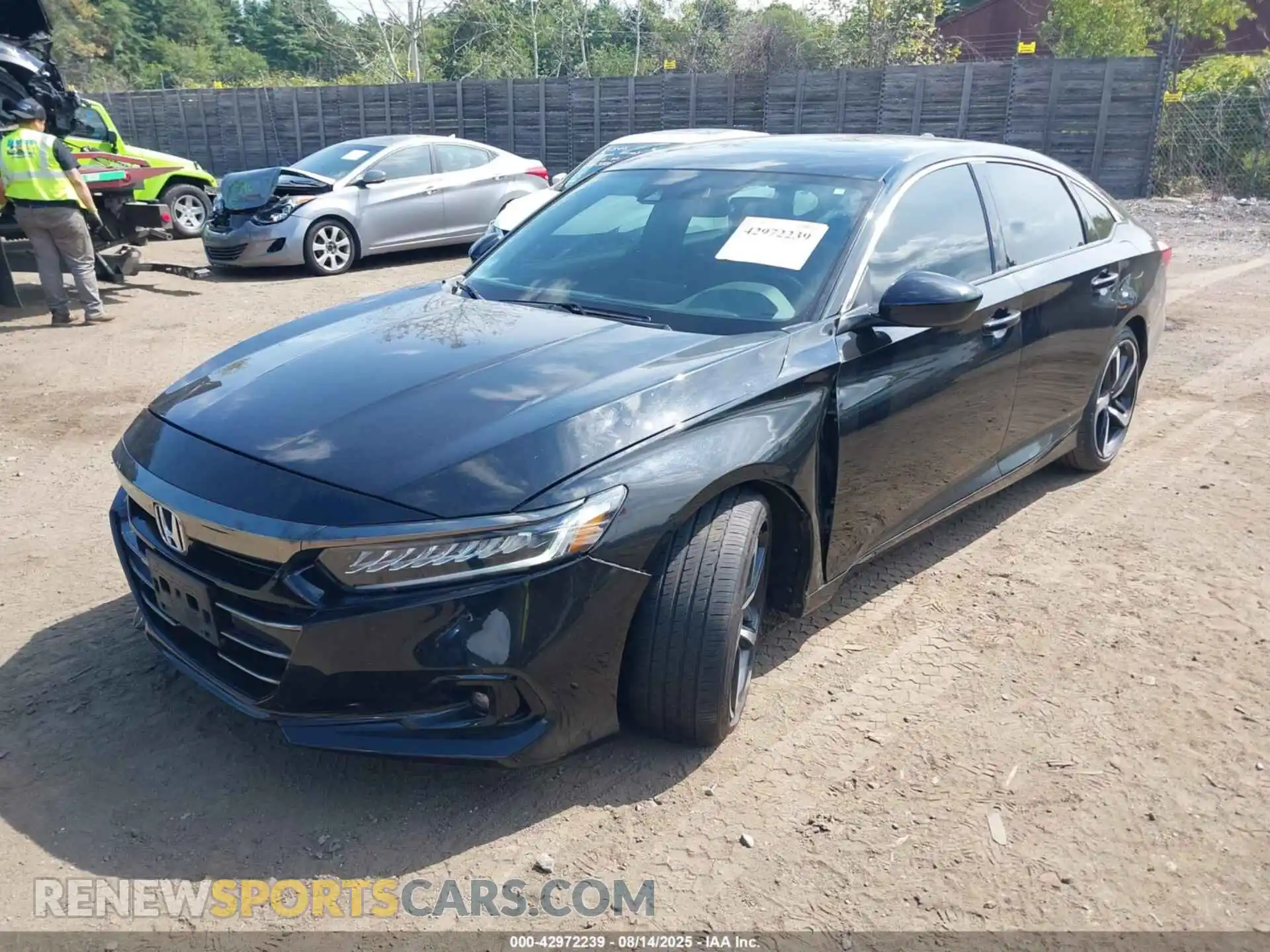 2 Photograph of a damaged car 1HGCV2F32MA014205 HONDA ACCORD 2021
