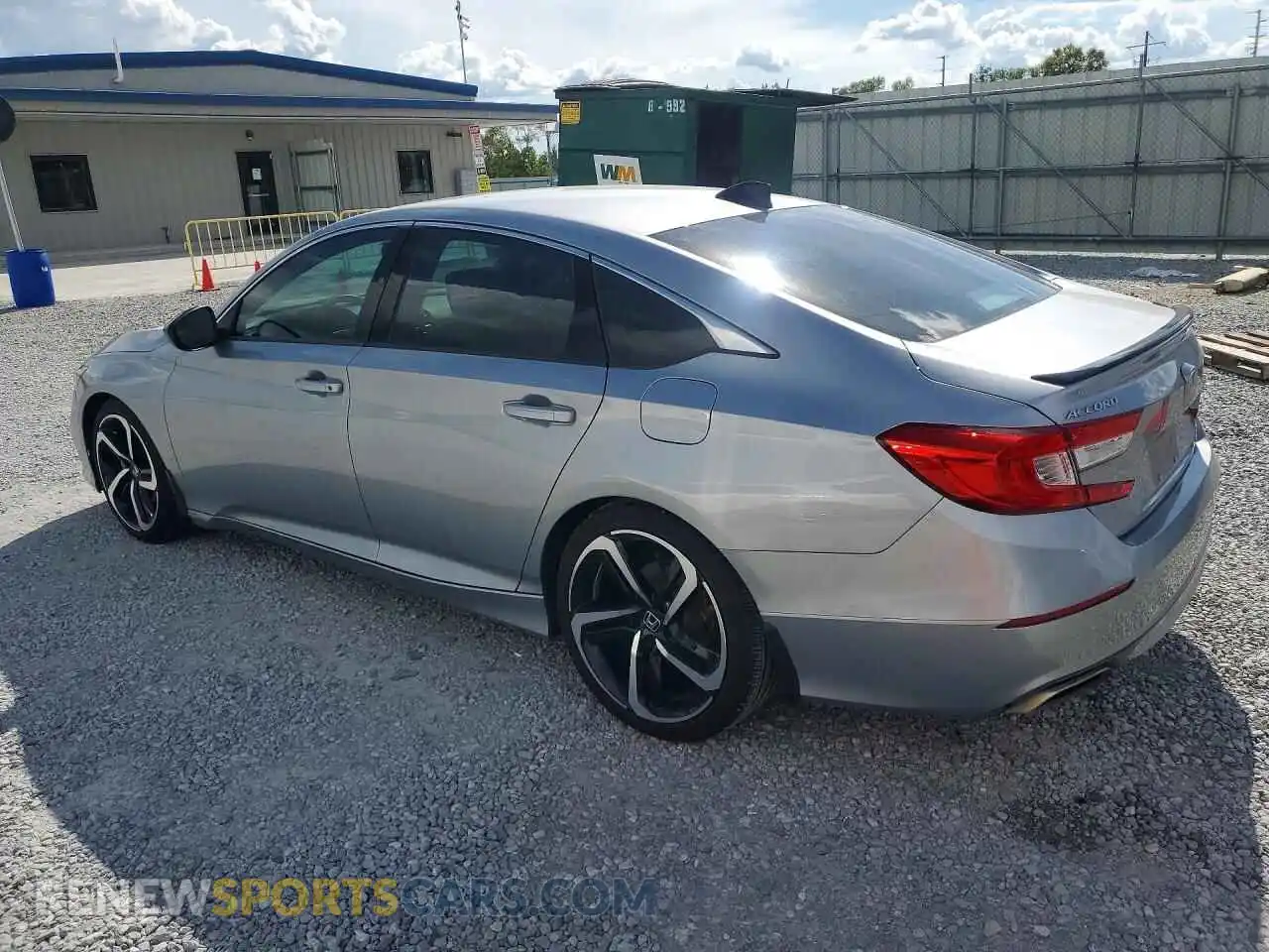 2 Photograph of a damaged car 1HGCV2F34MA012343 HONDA ACCORD 2021